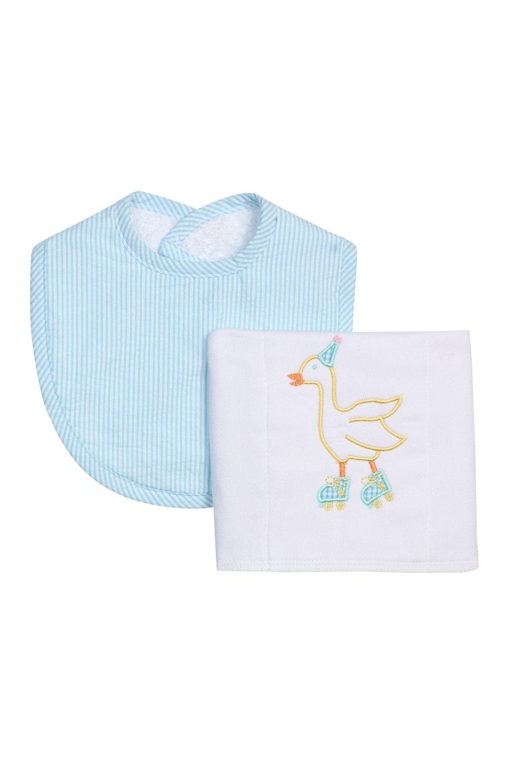 Silly Goose Boxed Bib & Burp Set image number 0