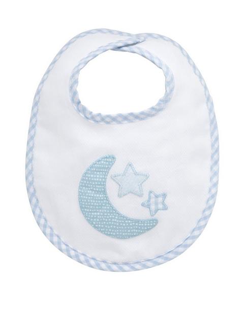 Blue Lullaby Applique Basic Bib