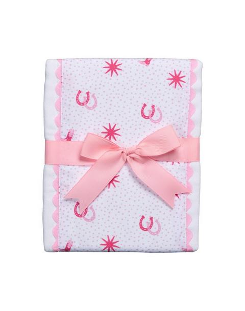 Cowgirl Fancy Fabric Burp Cloth
