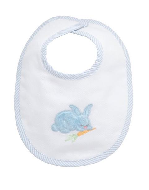 Blue Bunny Applique Basic Bib