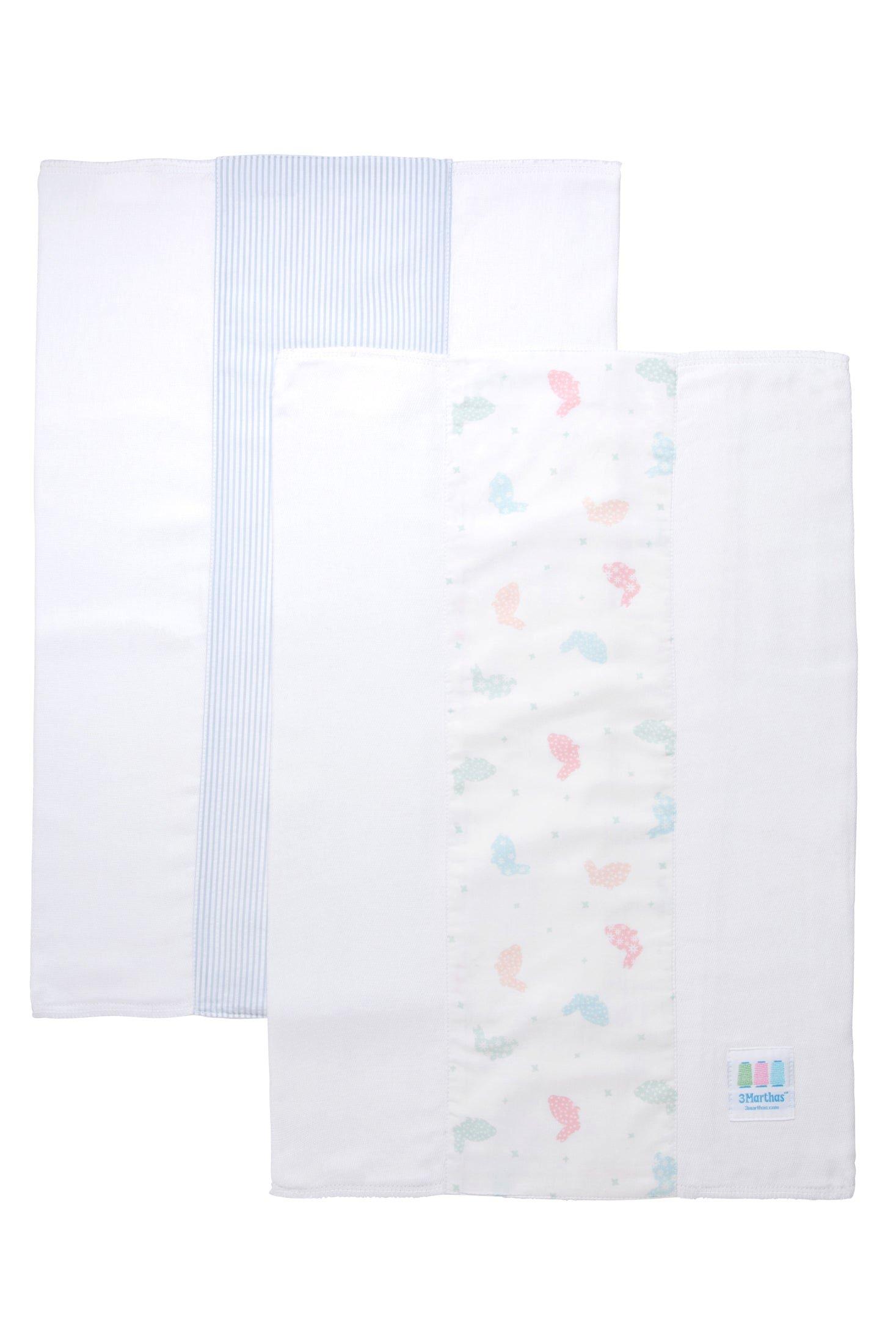 Blue Bunny Sets of Two Burp Cloths image number 1