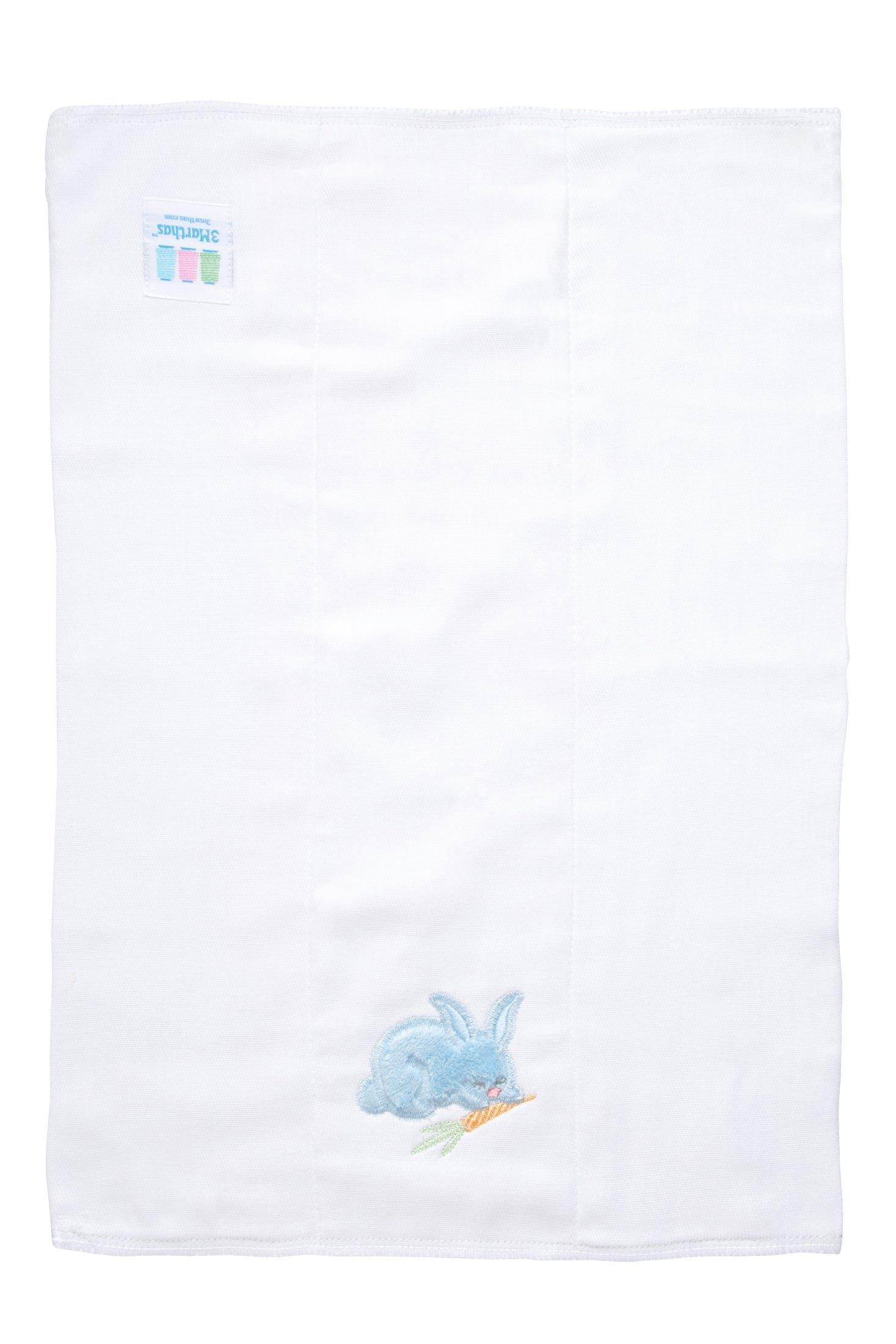 Blue Bunny Applique Burp Cloth image number 1