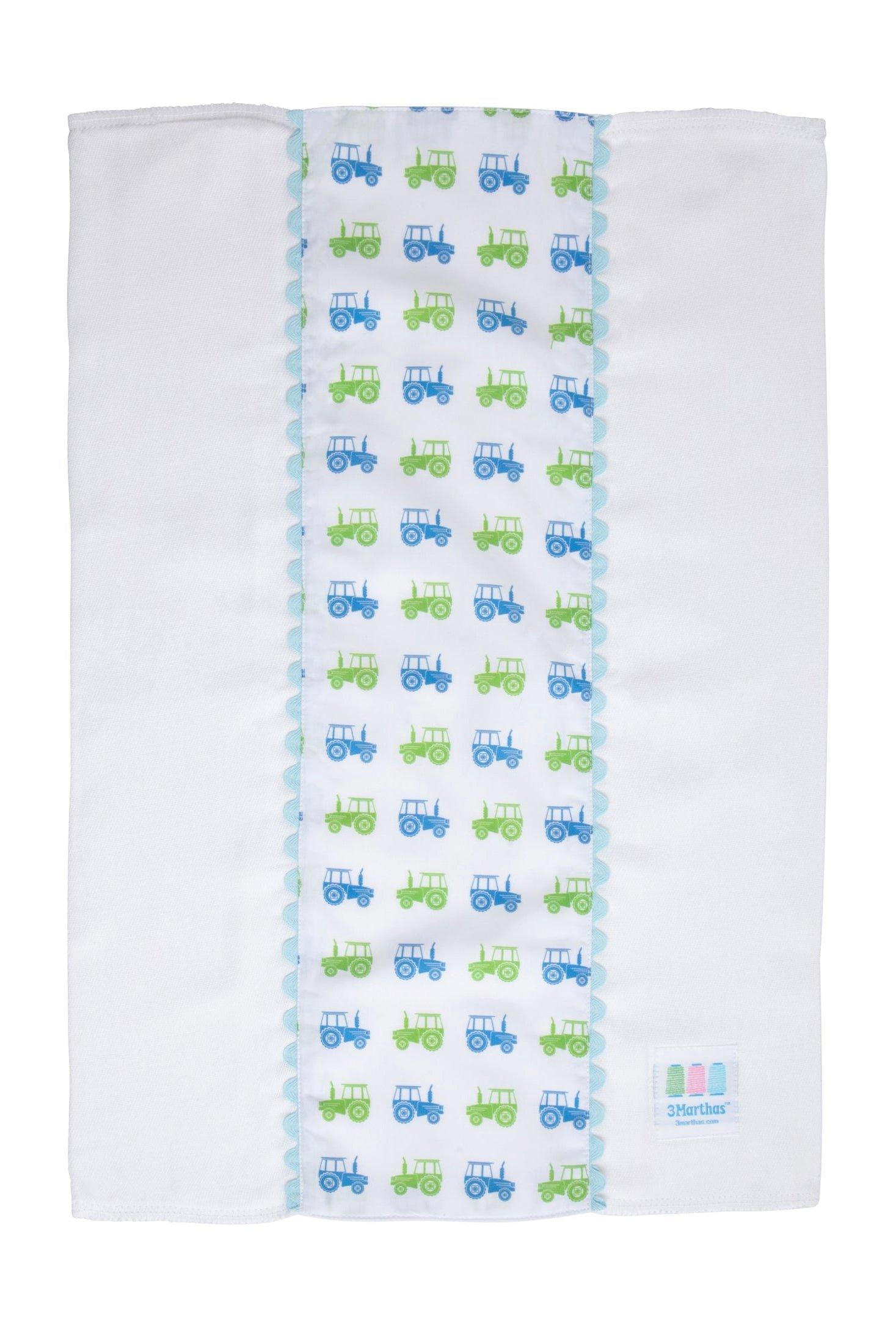 Tractor Fancy Fabric Burp Cloth image number 1
