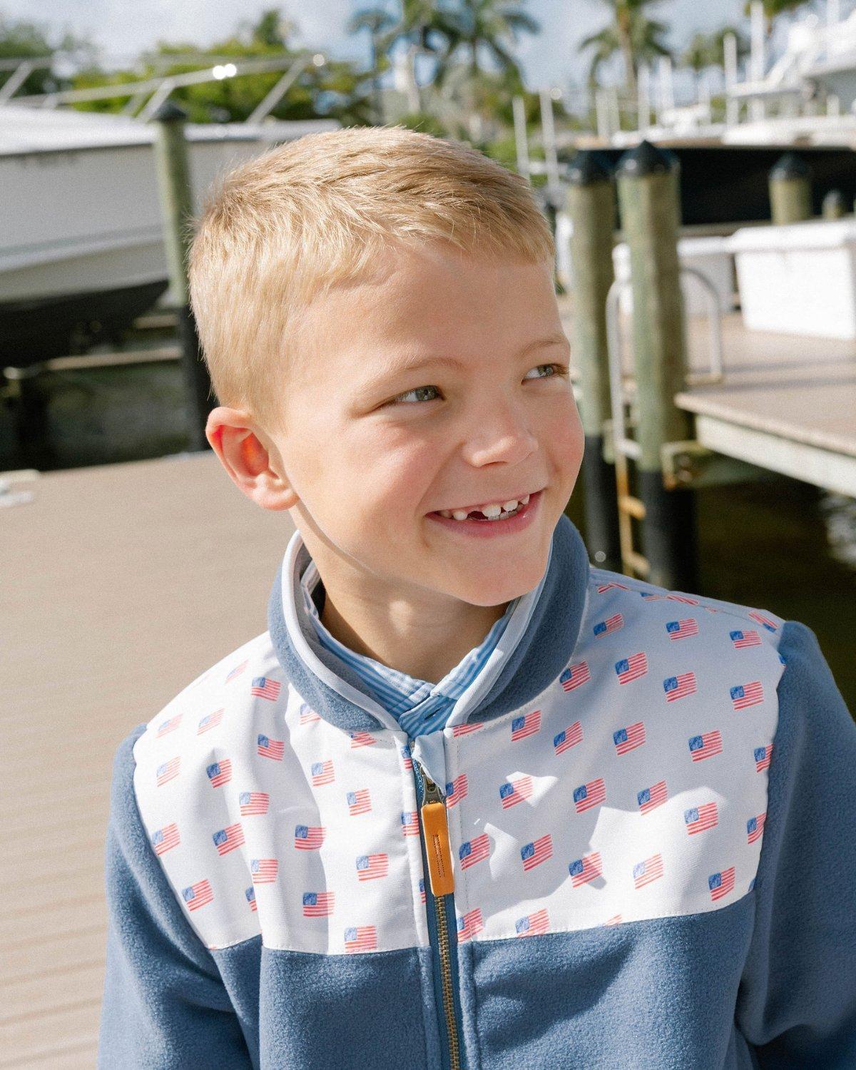 American Flag Fleece Jacket image number 3