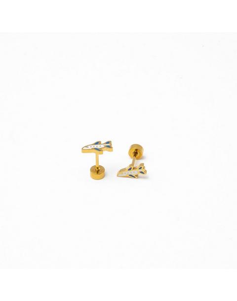 Airplane Stud Earrings