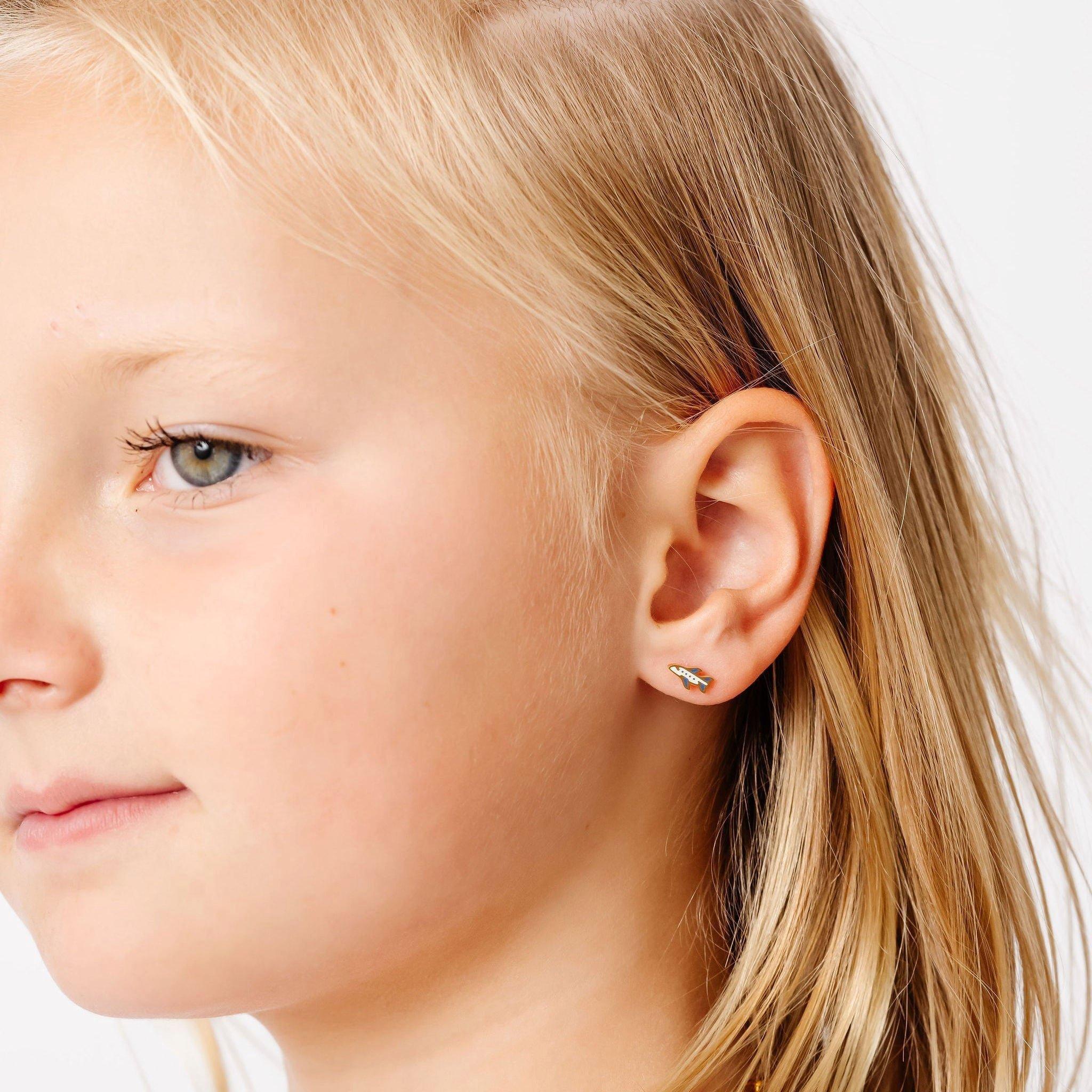 Airplane Stud Earrings image number 3