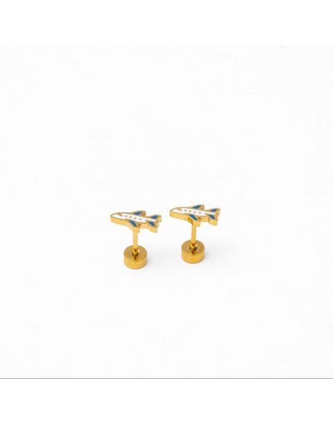Airplane Stud Earrings