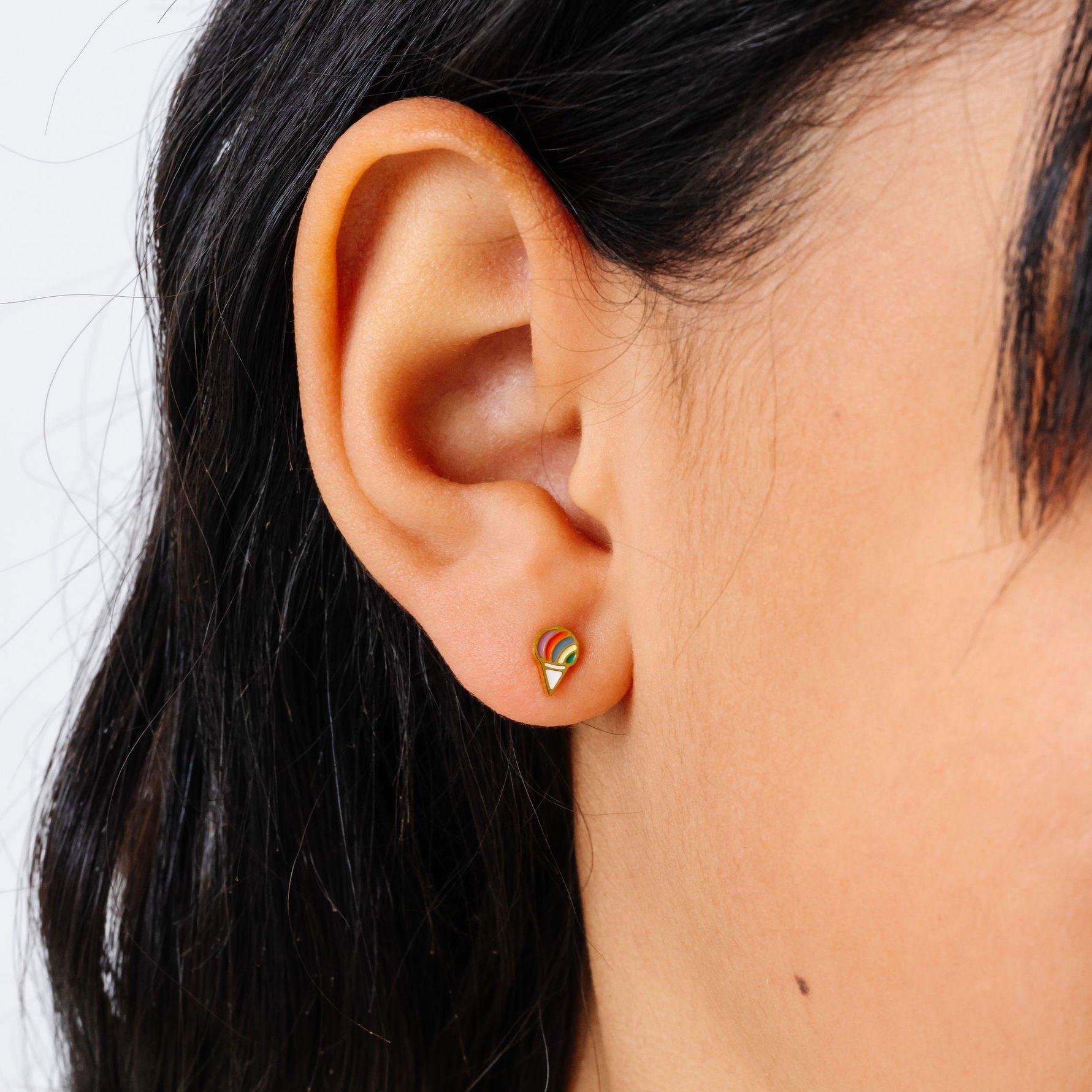 Snowcone Stud Earrings image number 1
