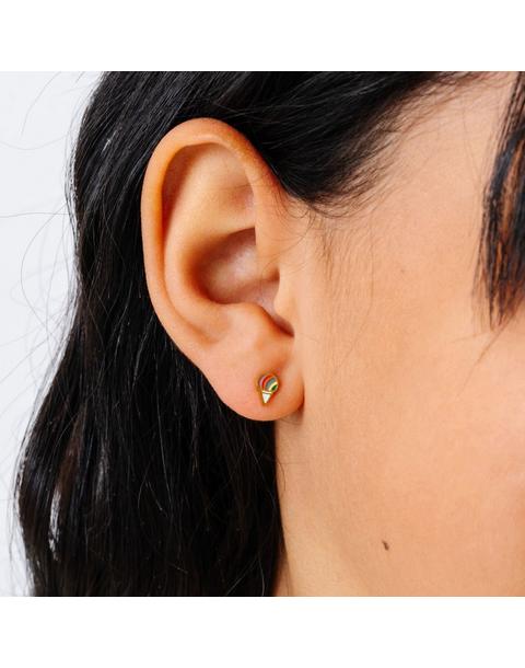 Snowcone Stud Earrings
