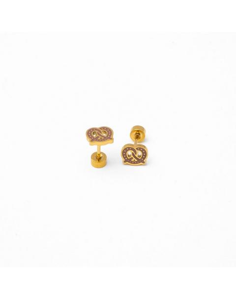 Soft Pretzel Stud Earrings