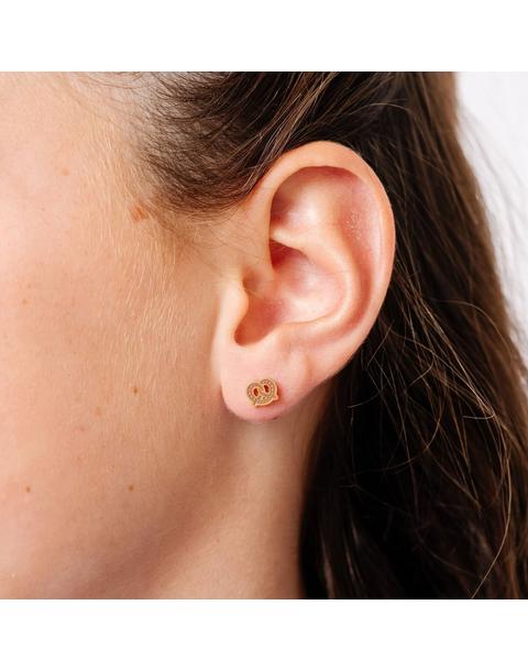 Soft Pretzel Stud Earrings