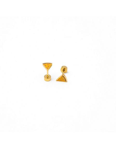 Pizza Stud Earrings