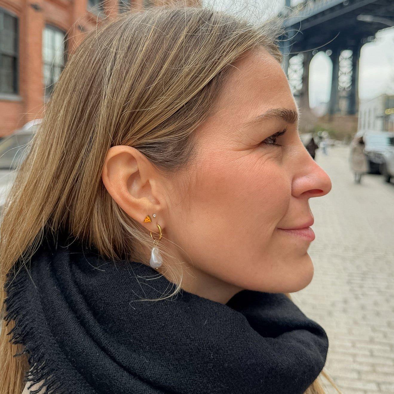 Pizza Stud Earrings image number 3