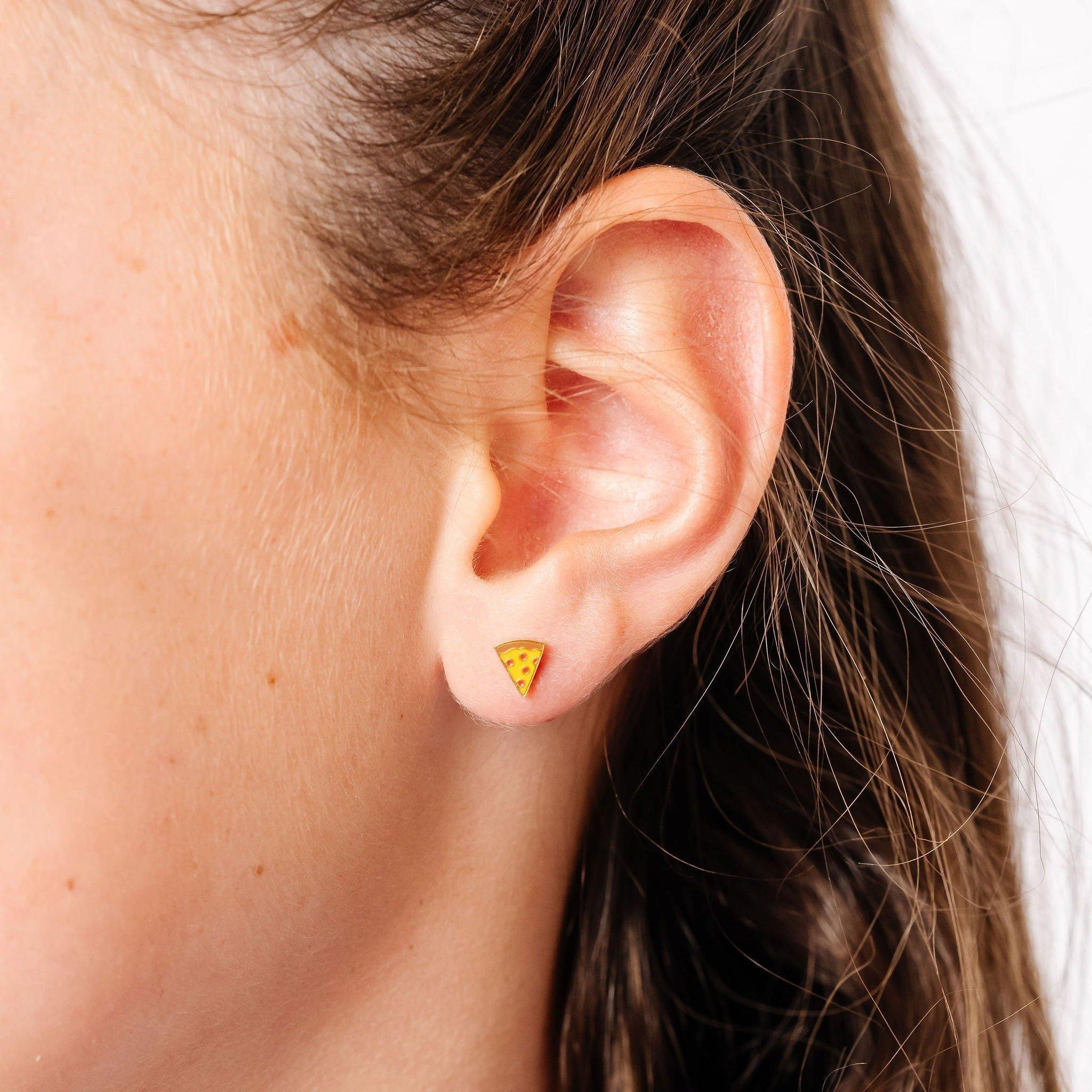 Pizza Stud Earrings image number 1