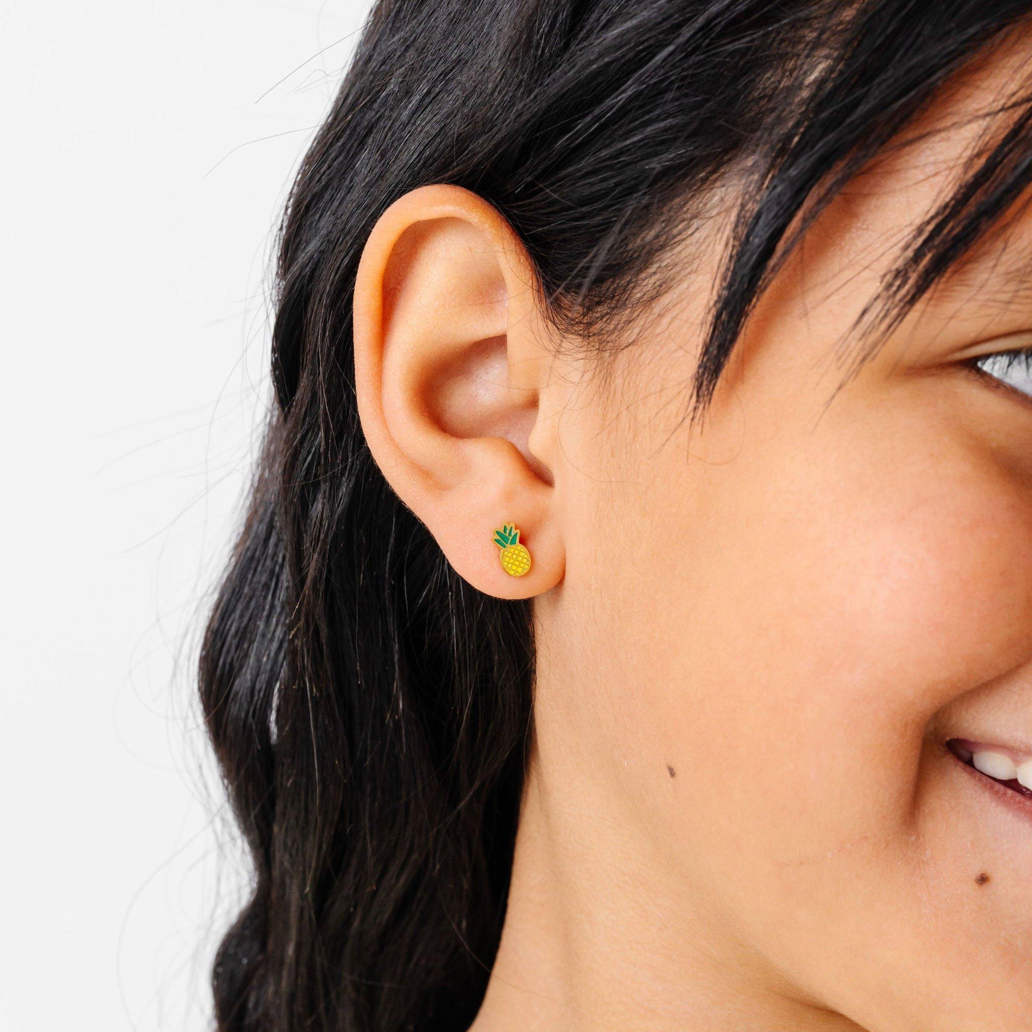 Pineapple Stud Earrings image number 1