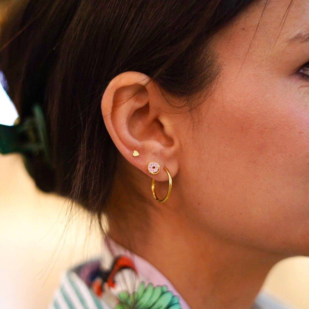 Donut Stud Earrings image number 3