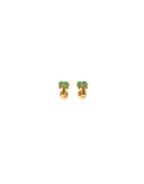 Palm Tree Stud Earrings