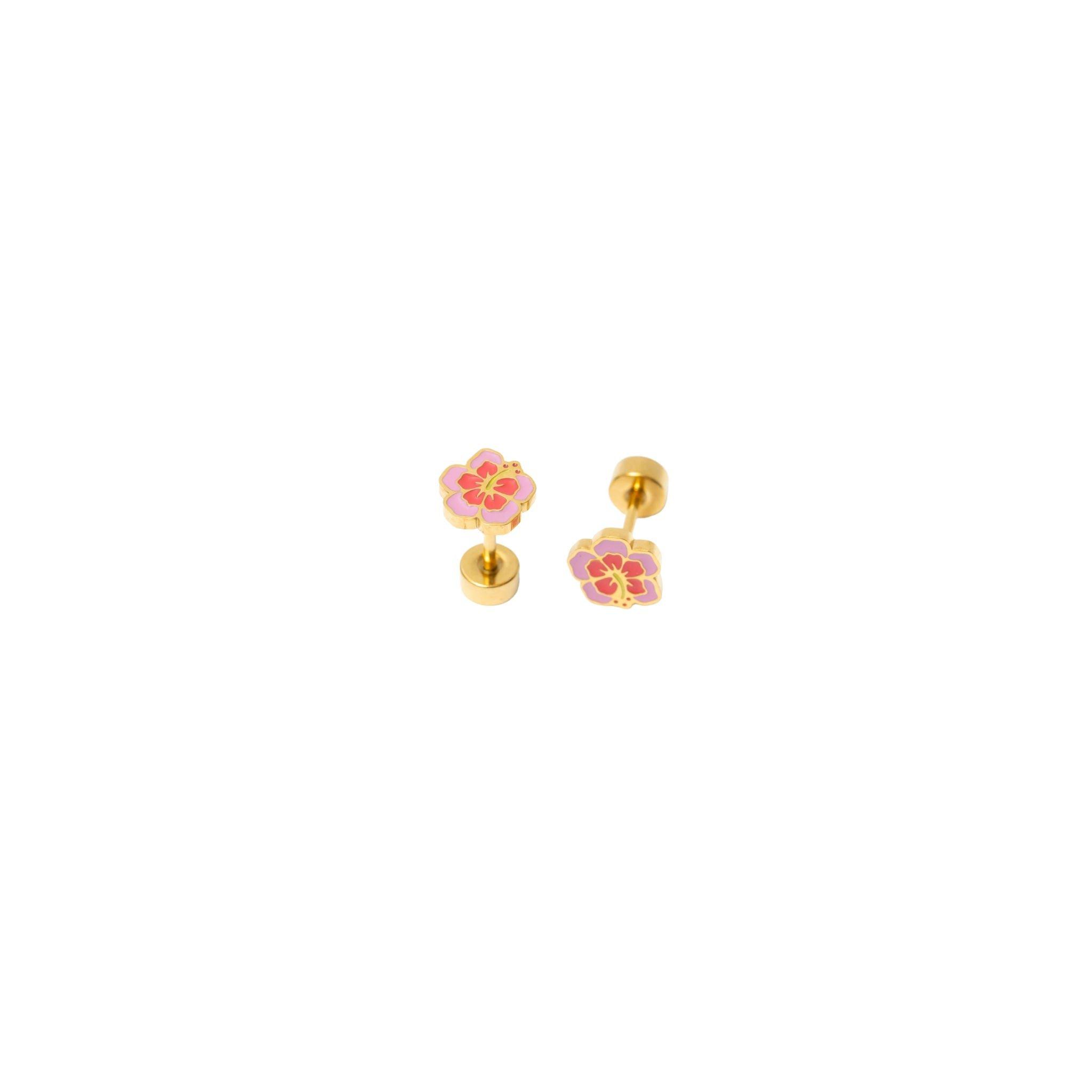 Hibiscus Stud Earrings image number 2