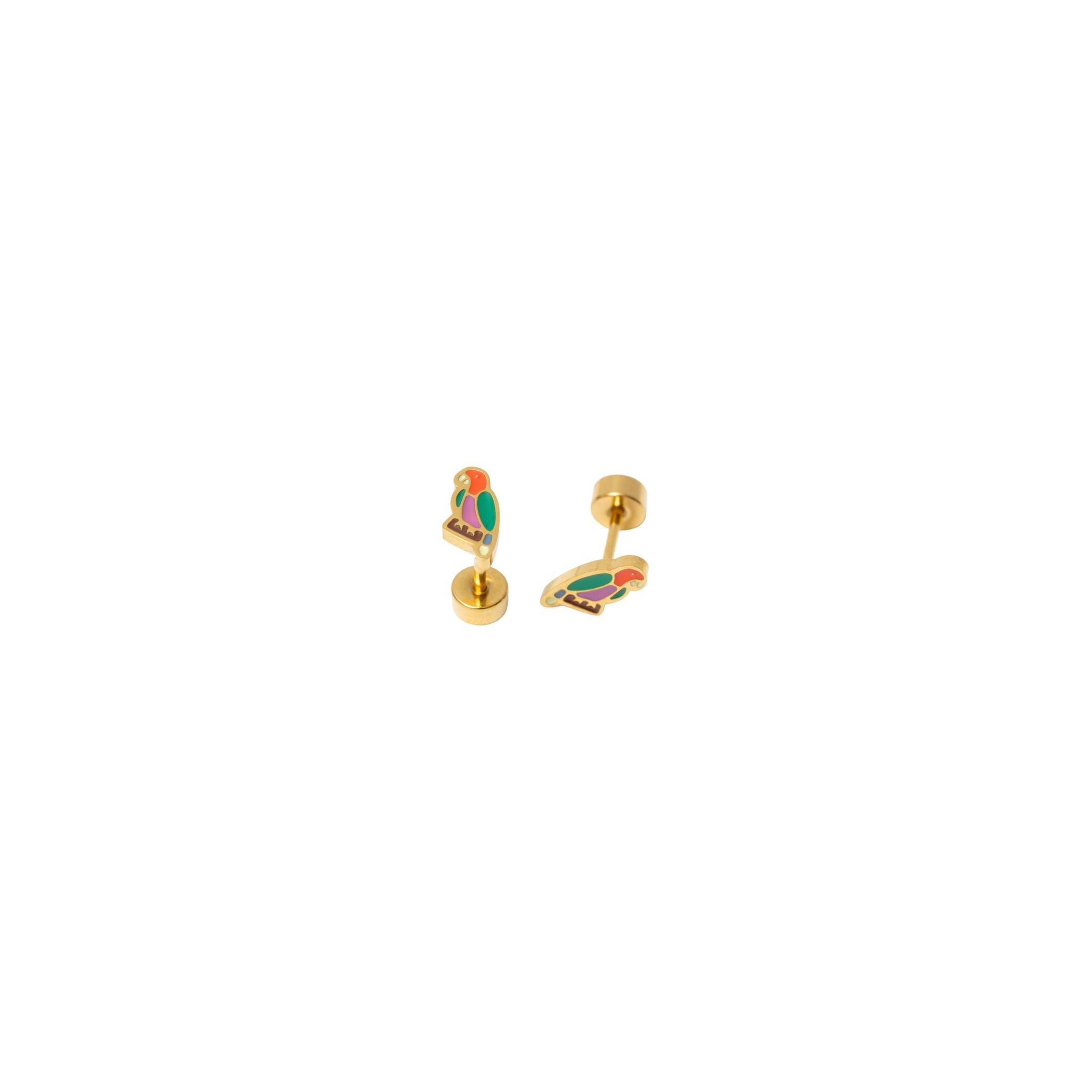 Parrot Stud Earrings image number 2