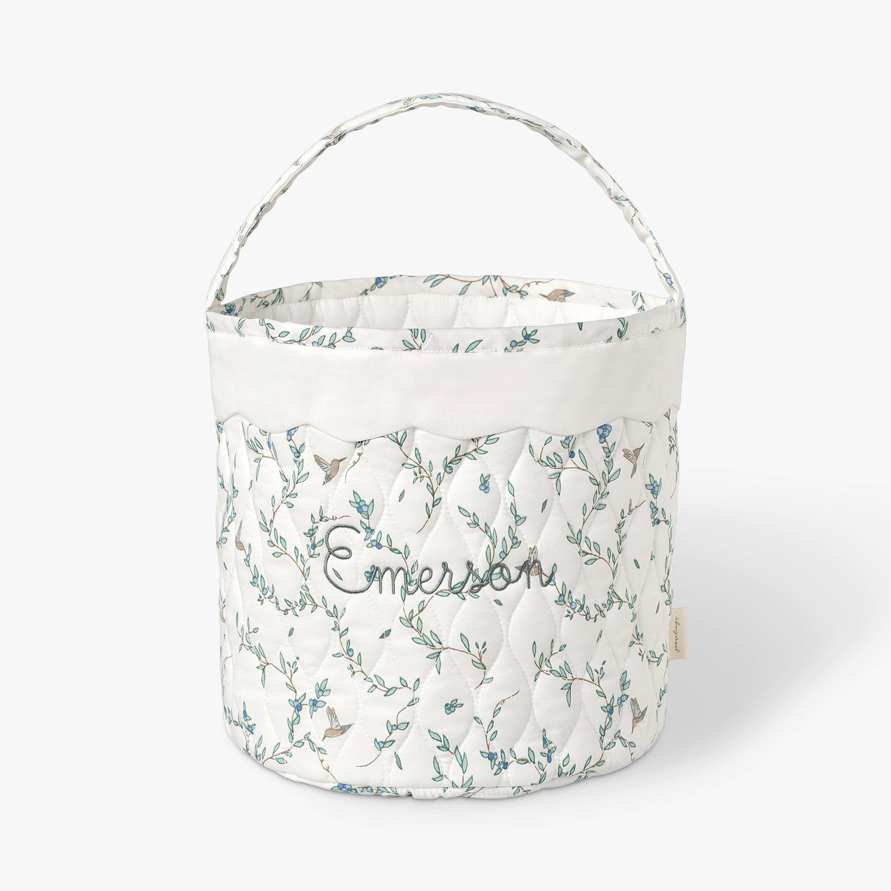 Quilted Storage Basket - Secret Garden image number 2