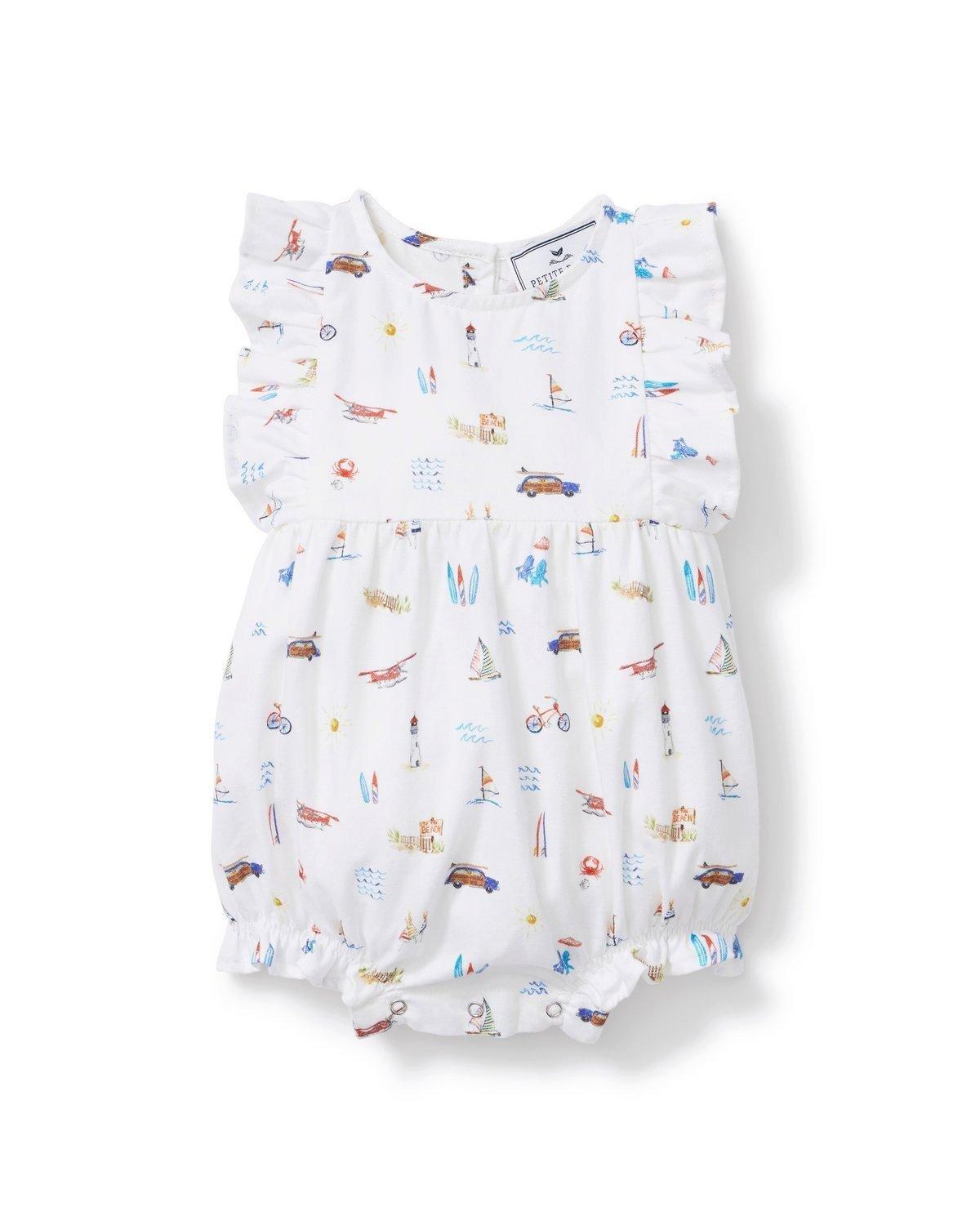 Baby's Twill Ruffled Romper in Summer Nostalgia image number 4
