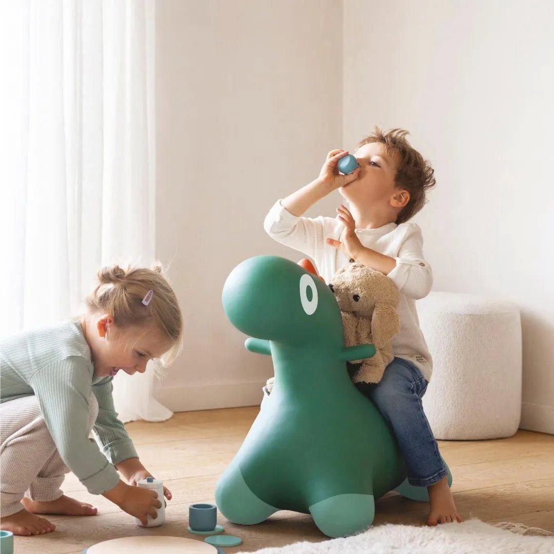Hoppi Dino Green - Inflatable Toy for Kids image number 2
