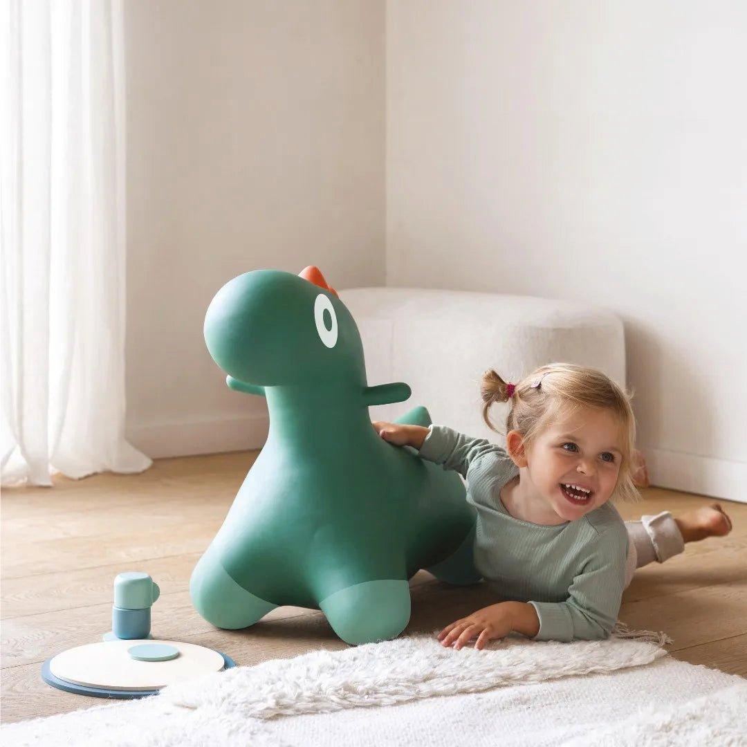 Hoppi Dino Green - Inflatable Toy for Kids image number 1