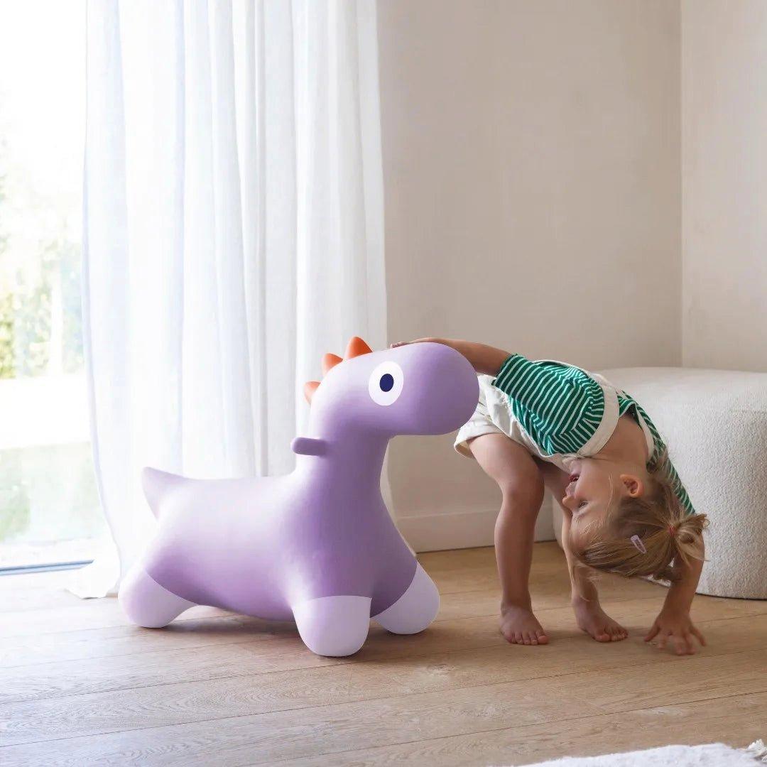 Hoppi Dino Lavender - Inflatable Toy for Kids image number 2