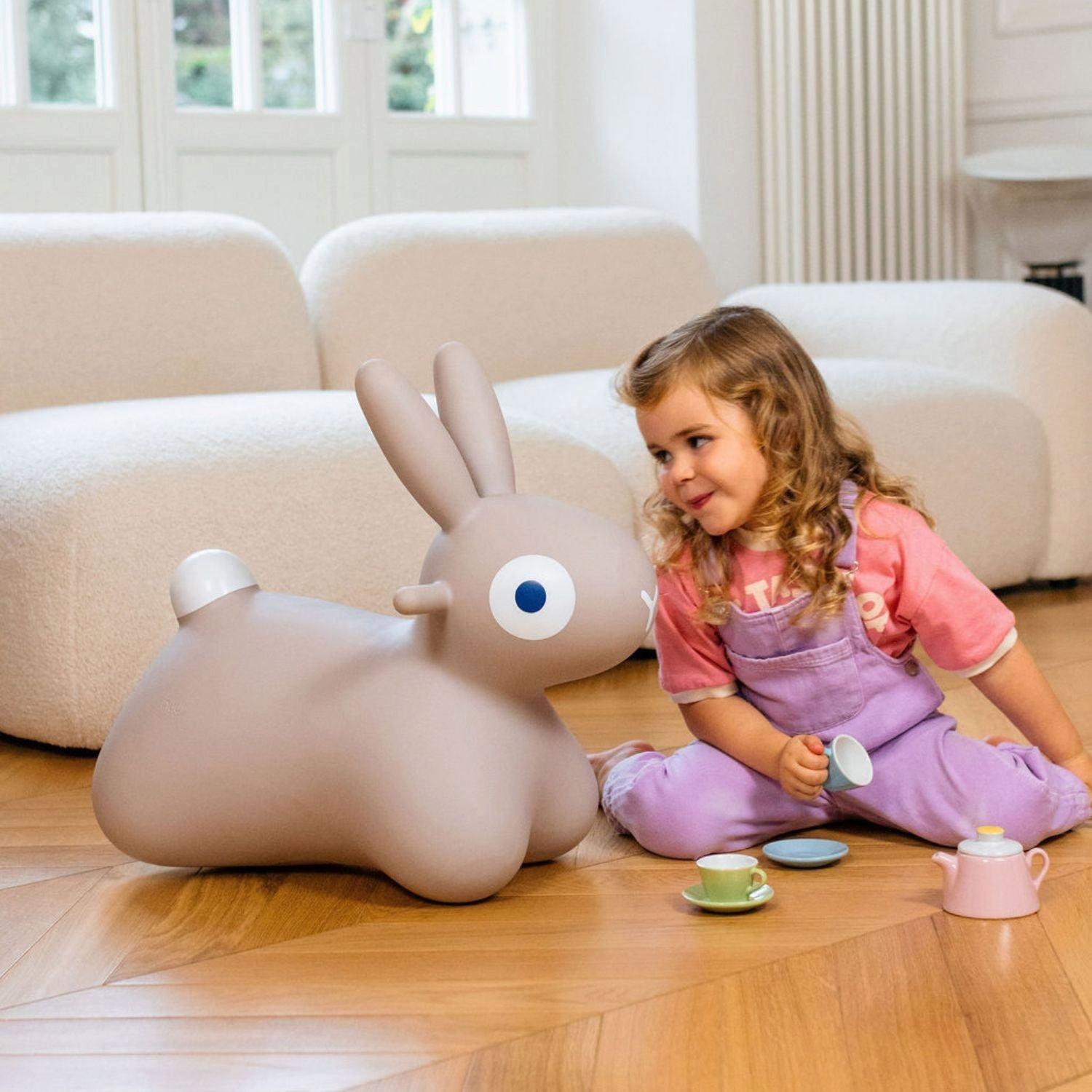 Hoppi Bunny Gray - Inflatable Toy for Kids image number 2