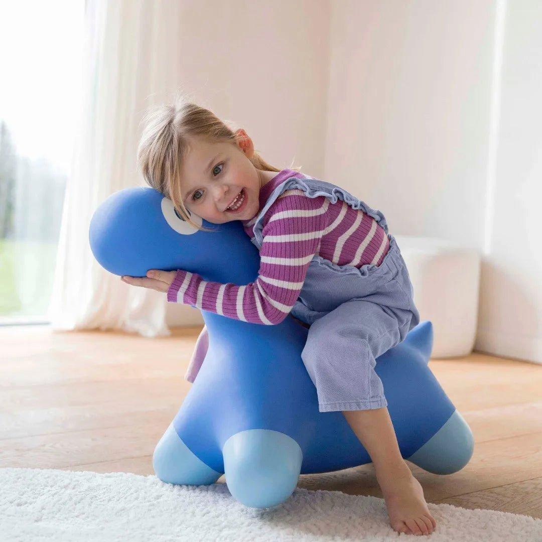 Hoppi Dino Cosmic Blue - Inflatable Toy for Kids image number 3
