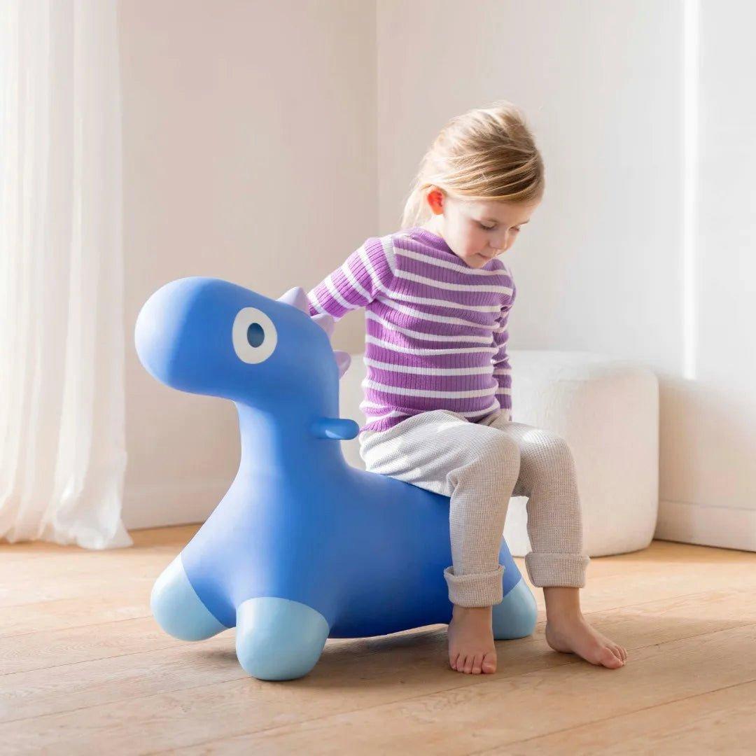 Hoppi Dino Cosmic Blue - Inflatable Toy for Kids image number 1
