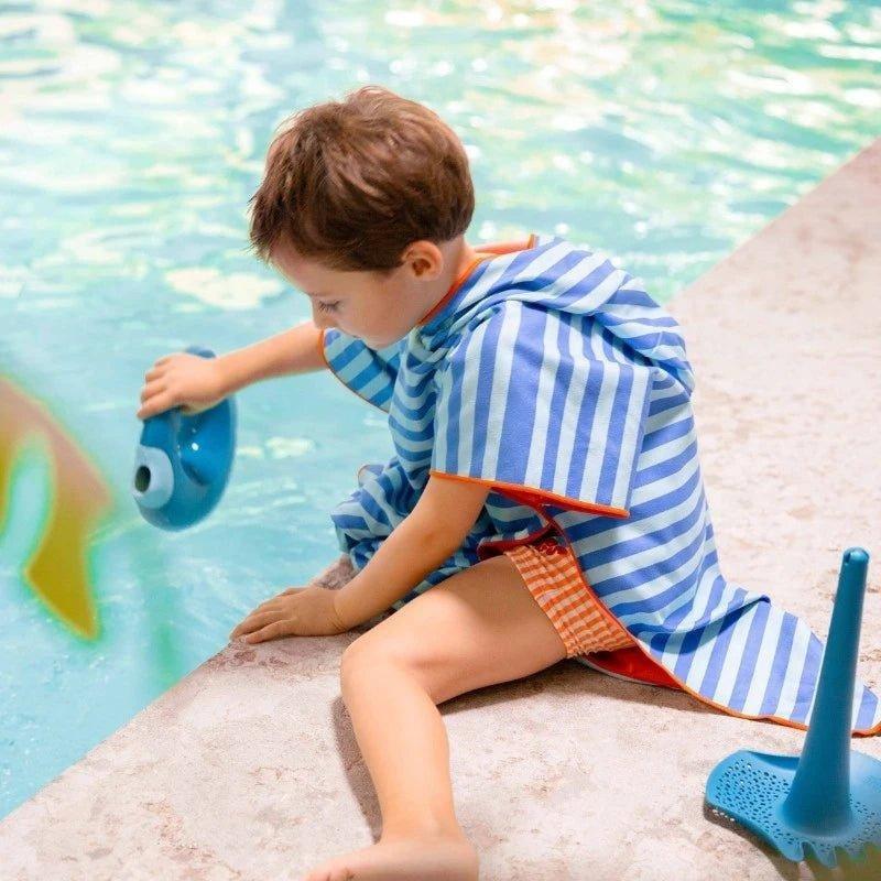 Beach Poncho Ocean &ndash; Quick-Drying Microfiber Kids Towel image number 2