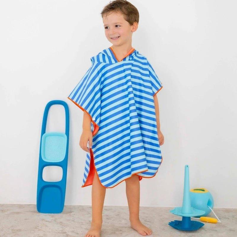 Beach Poncho Ocean &ndash; Quick-Drying Microfiber Kids Towel image number 1