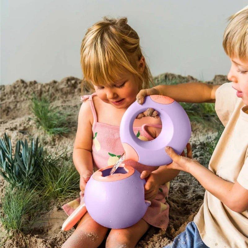 Beach Poncho Banana Pink + Mini Ballo Lavender image number 2