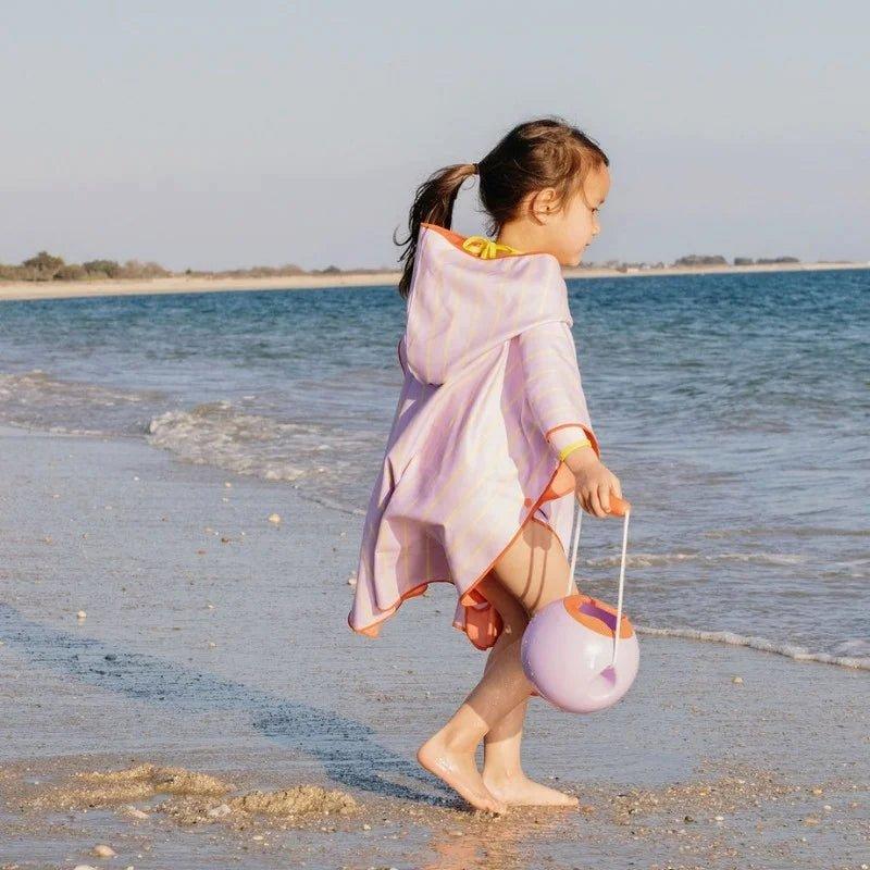 Beach Poncho Banana Pink + Mini Ballo Lavender image number 4