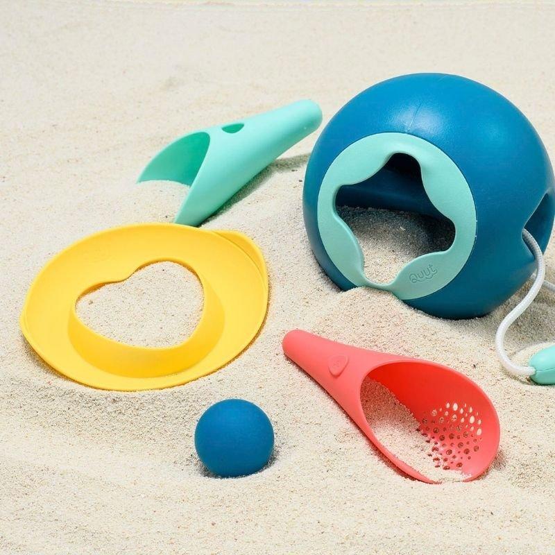Quut Beach Bundle &ndash; Beach Bag Set & Triplet Multifunctional Sand Play Set for Kids image number 1