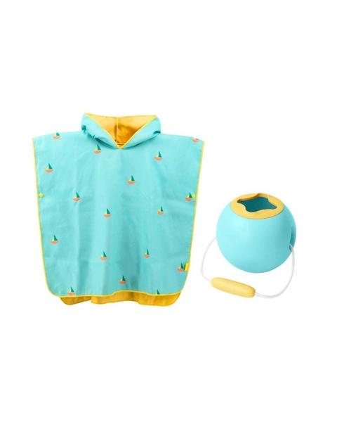 Beach Poncho Banana Blue + Mini Ballo Banana Blue