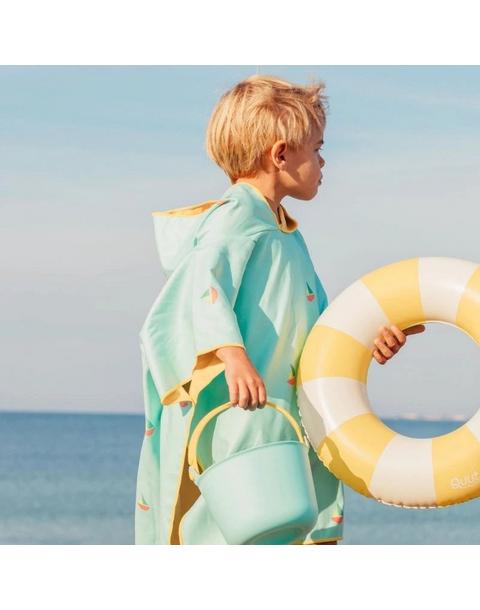 Beach Poncho Banana Blue + Mini Ballo Banana Blue