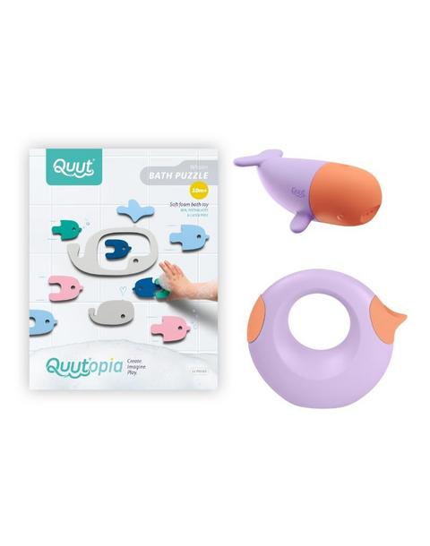 Whale Bath Bundle – Squeezi Whale, Bath Puzzle Whale & Cana Watering Can