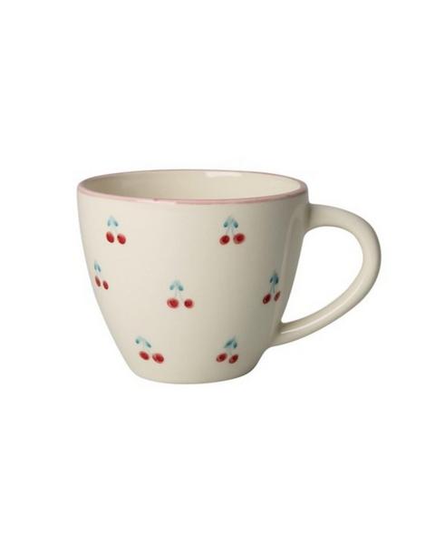 Ceramic Cup Hand Painted Cherries