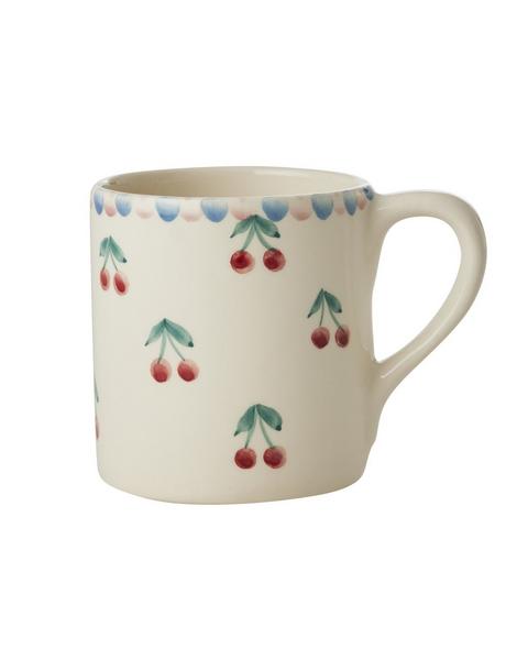 Ceramic Mug Hand Painted Cherries
