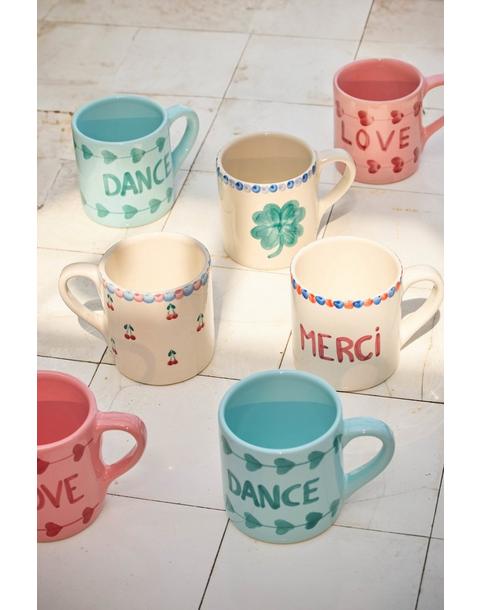 Ceramic Mug Hand Painted Cherries