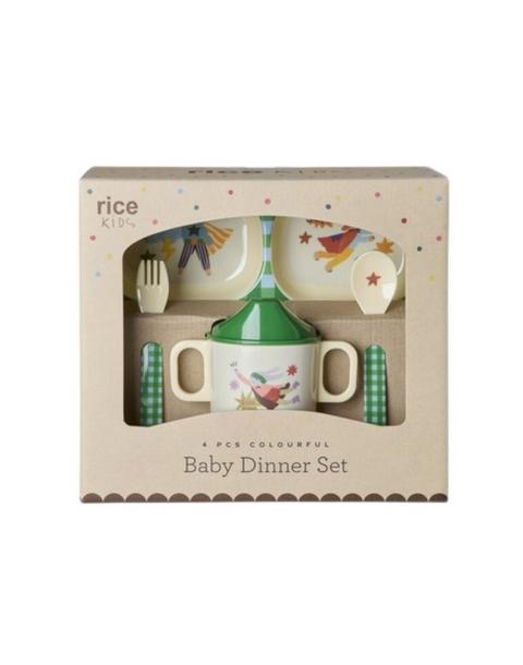 Melamine Baby Dinner Set | Hero Green