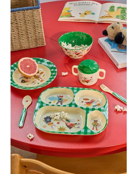 Melamine Baby Dinner Set | Hero Green