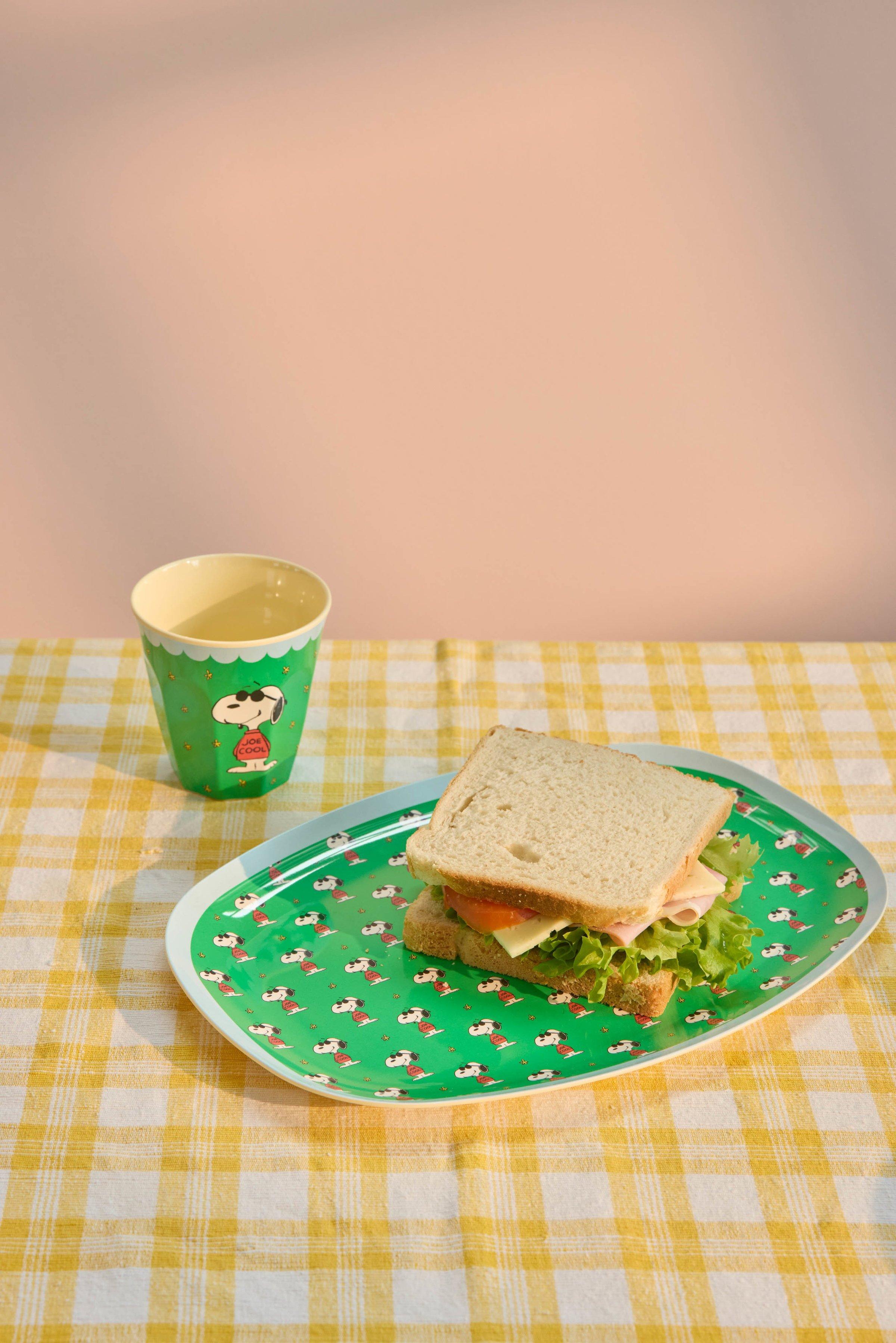 Rectangular Plate | Snoopy Green image number 1