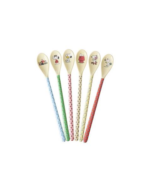 Melamine Latte Spoons 6pc Set | Snoopy
