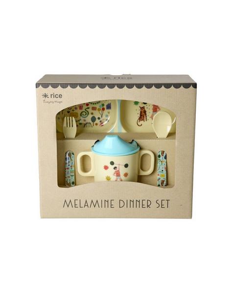 Melamine Baby Dinner Set | Fun Fair Mint