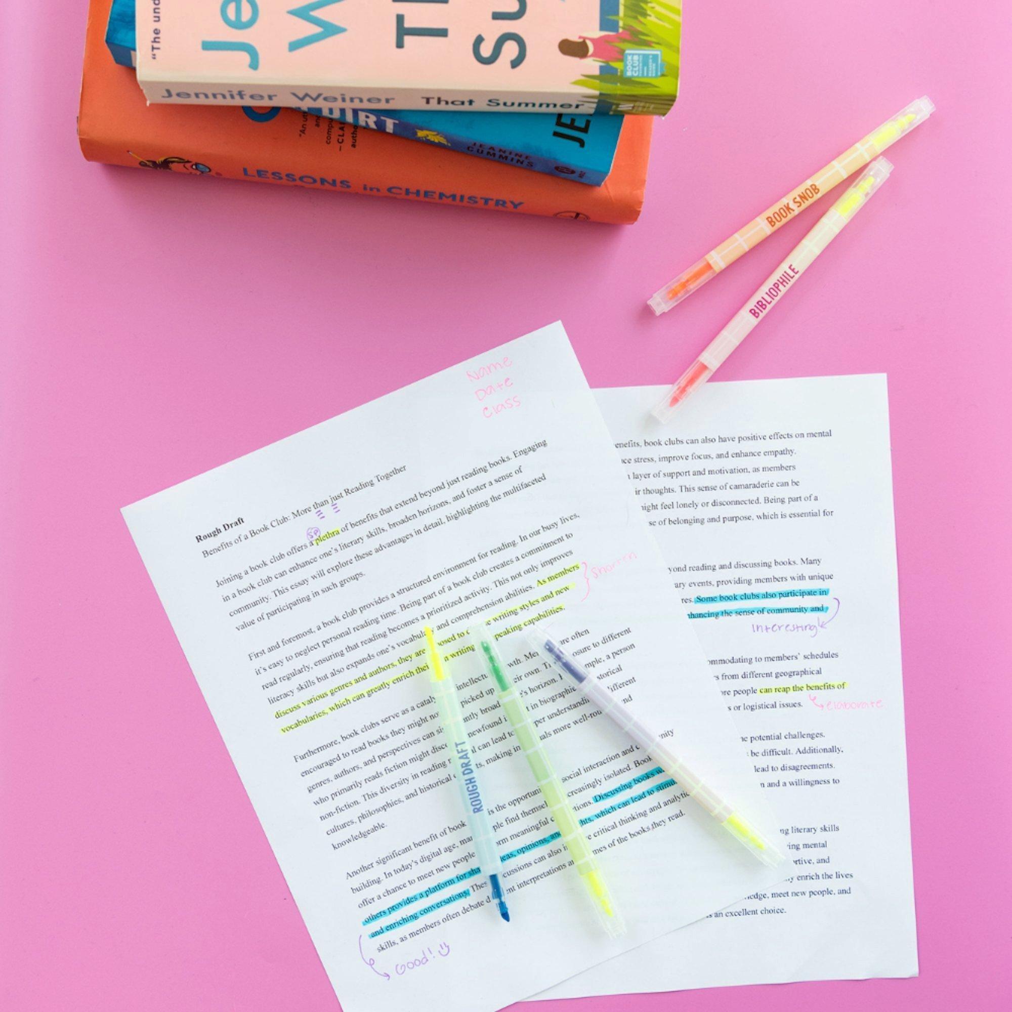 Book Club Double Sided Highlighter Set image number 2