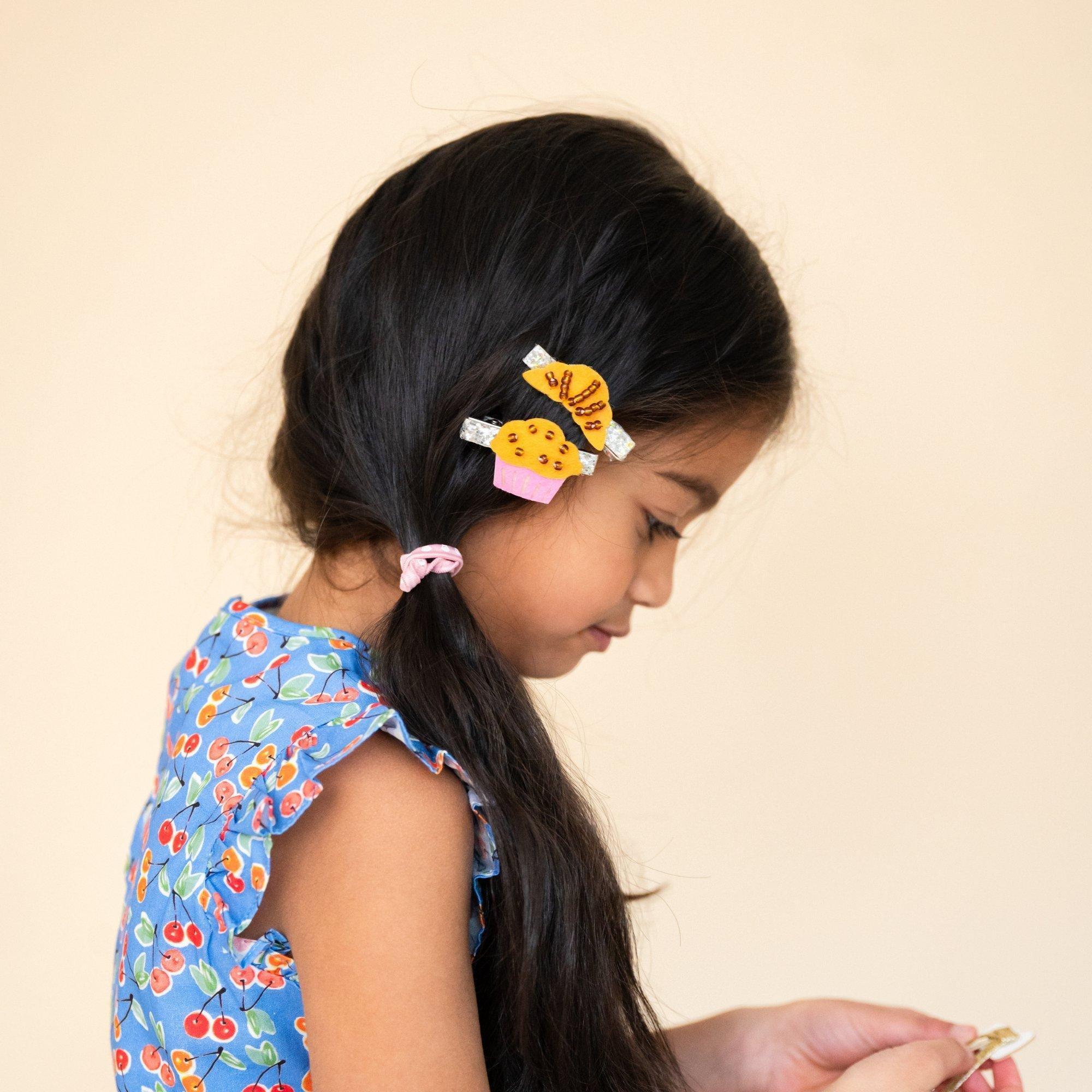 Breakfast Pastry Hair Clip Set image number 1