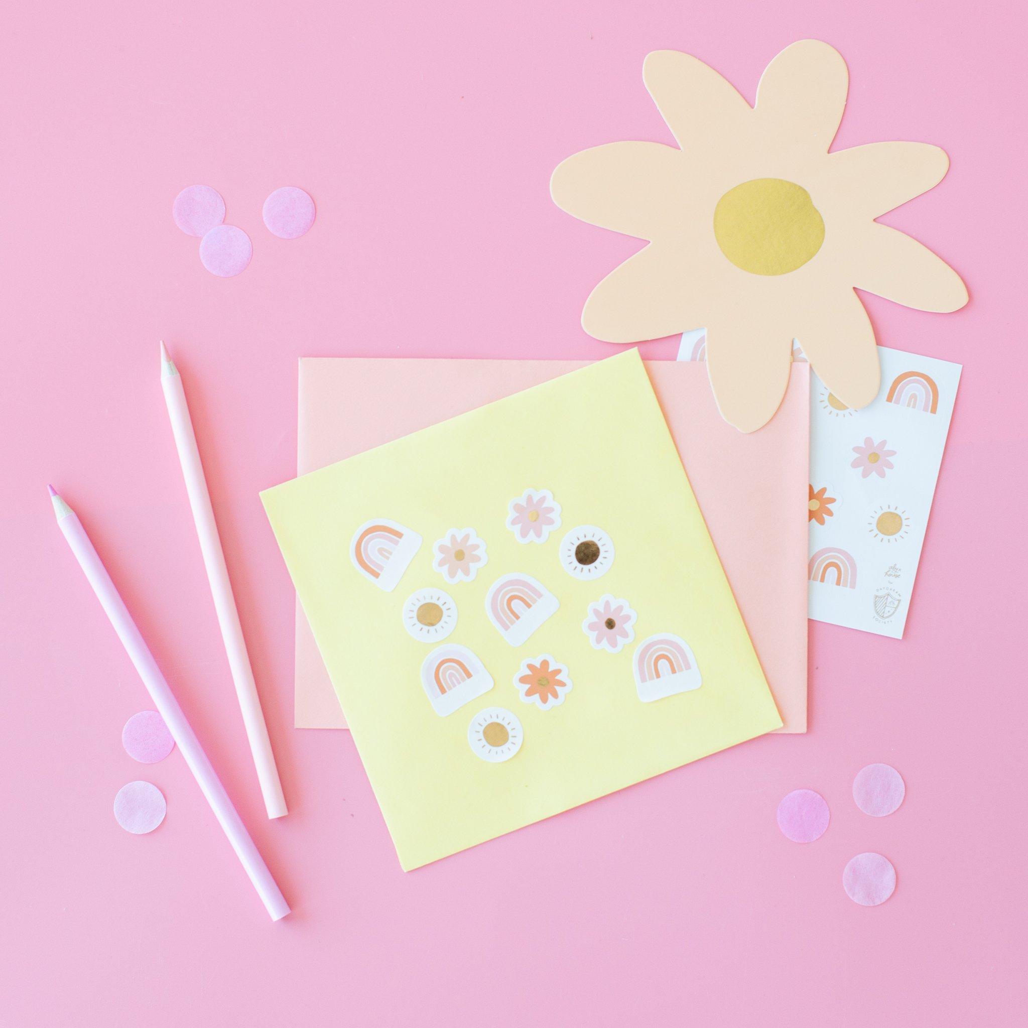 Boho Rainbow Sticker Set image number 1